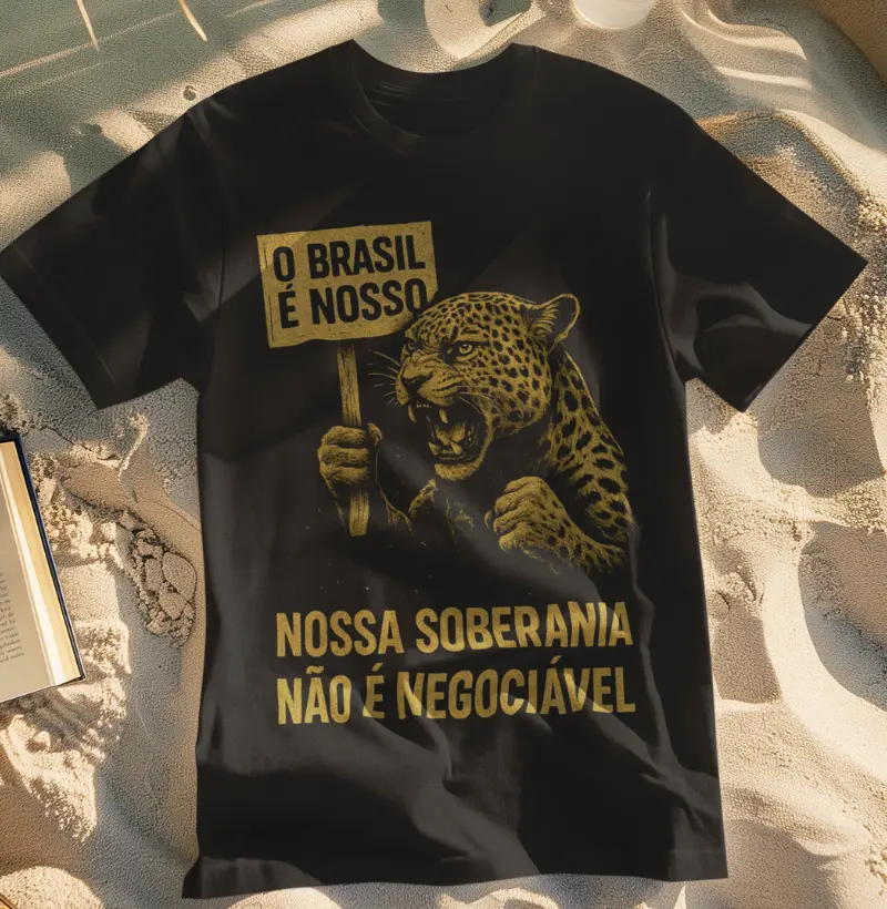 Jaguar Antropomórfico - Nossa soberania não é negociável.