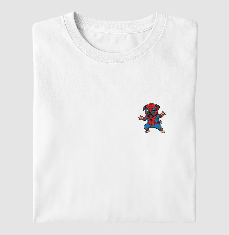 Camiseta Pug Aranha