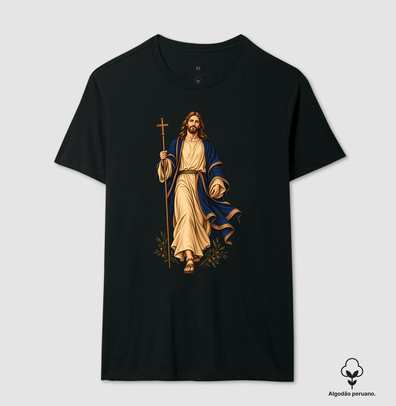 Caminho da Esperança - Cristo Vivo - Camiseta Algodão Peruano