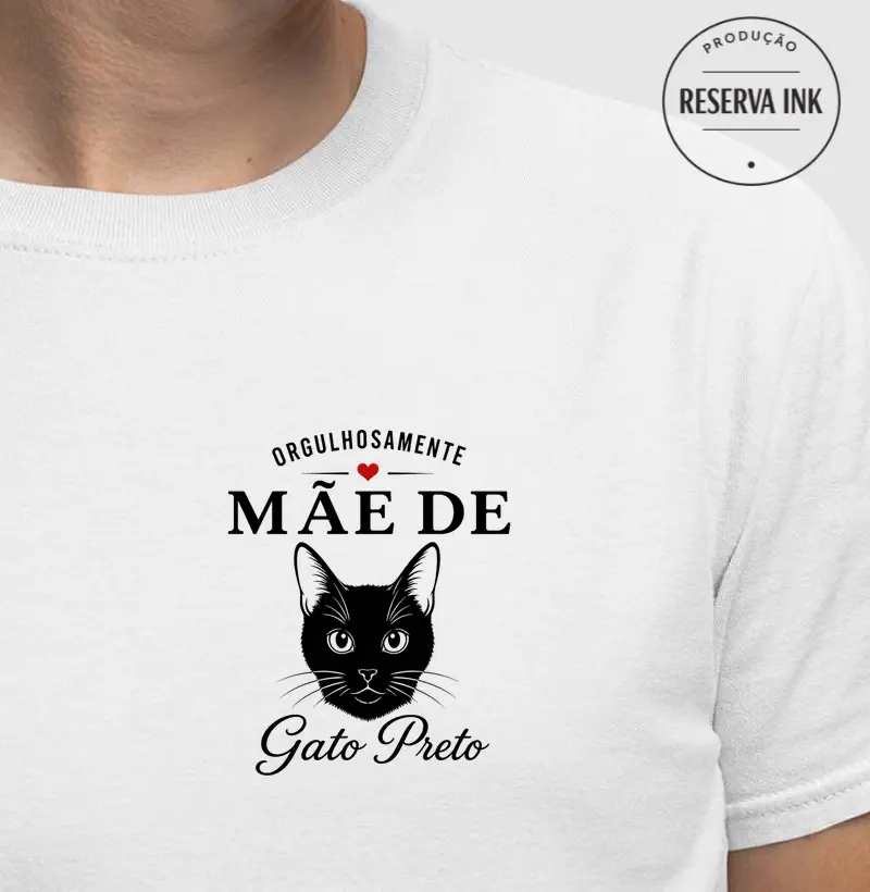 SRD - Orgulhosamente Mãe de Gato Preto