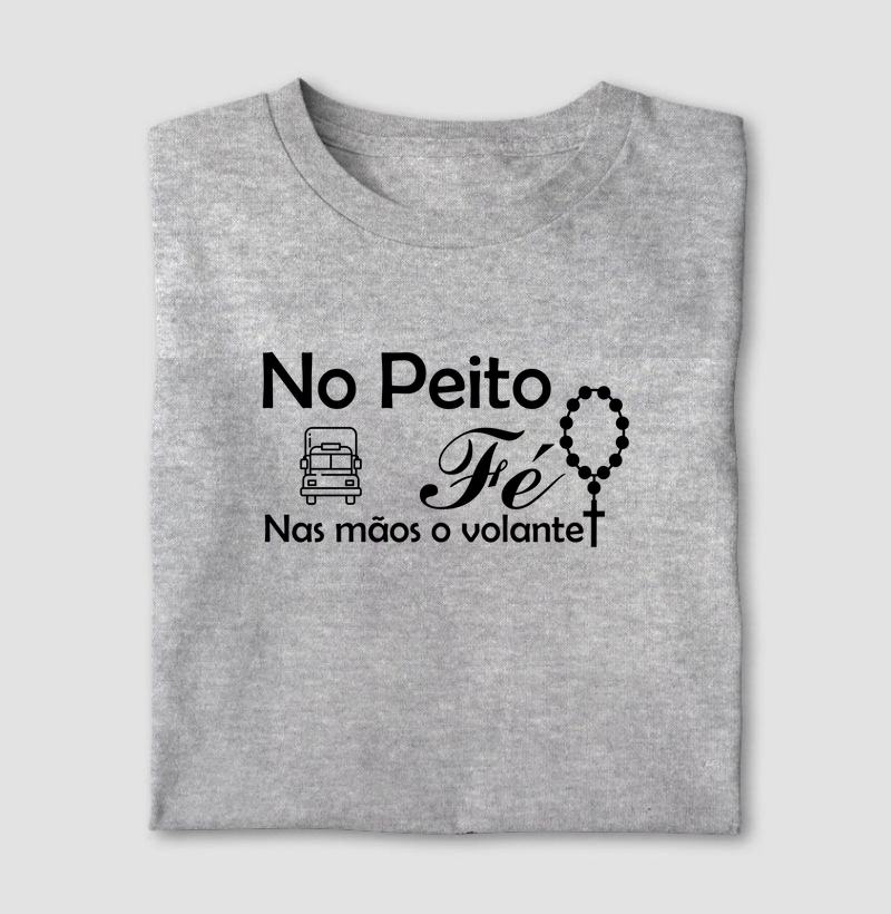 No peito fé,nas mãos o volante