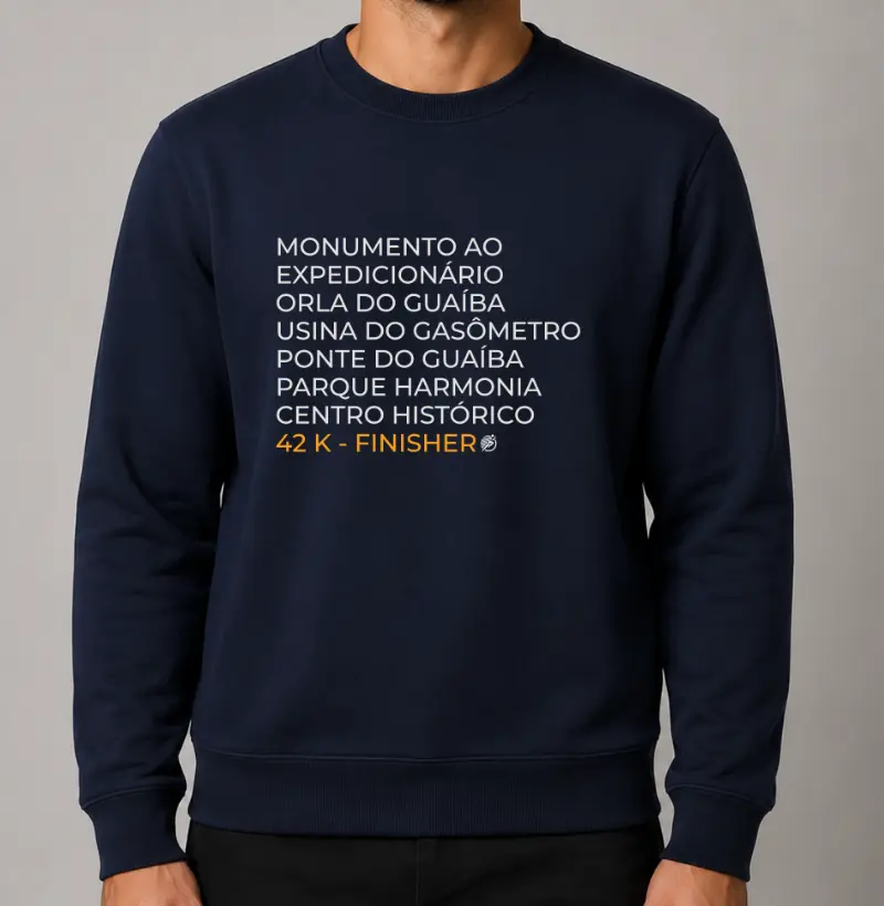Moletom Maratona - Percurso Maratona POA 