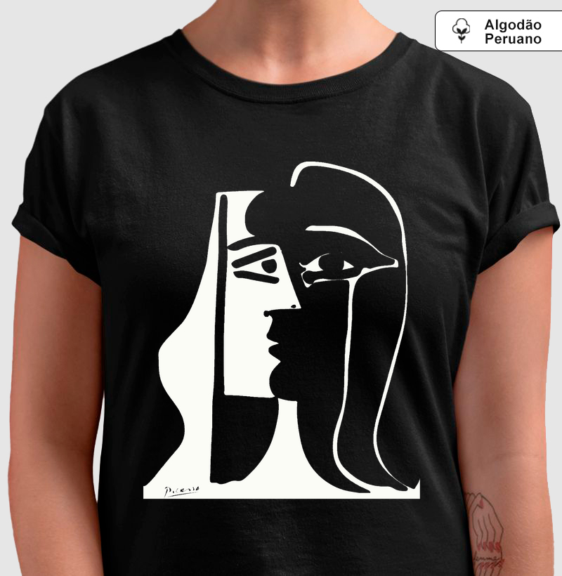 Cubismo Picasso Kiss Algodão Peruano