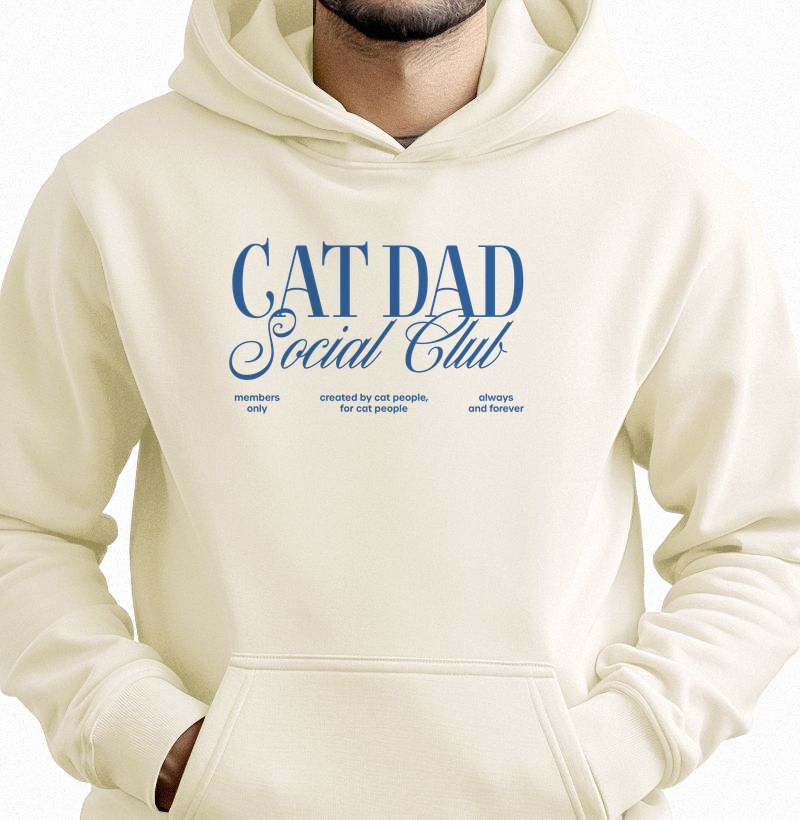Hoodie Cat Dad Social Club