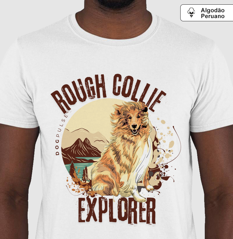 Camiseta Algodão Peruano Dog Pulse Rough Collie Explorer – Spirit of the Wild