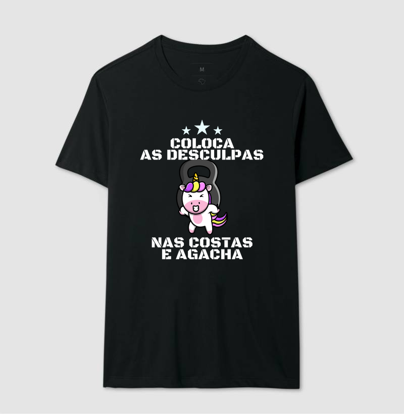 Coloca as desculpas nas costas e agacha