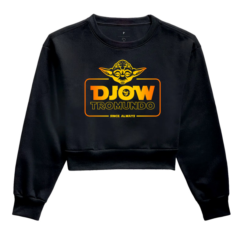 DJOWTROMUNDO® — YODA - Cropped Moletom