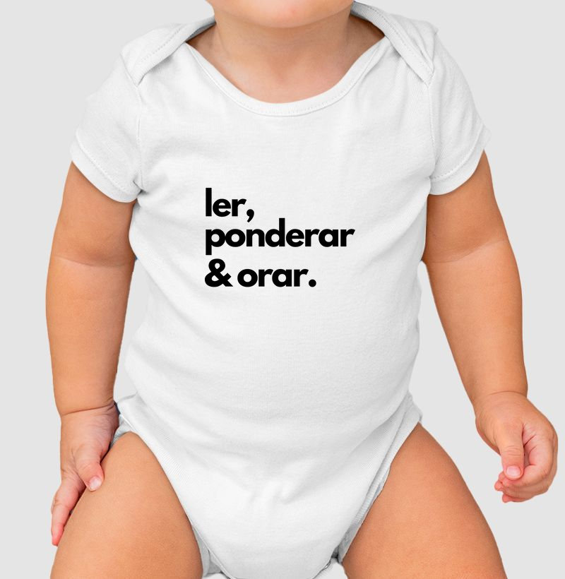 Ler, ponderar & orar - preto