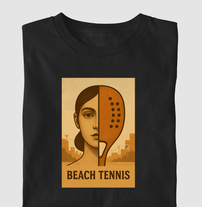 Beach Tennis Arte Abstrata