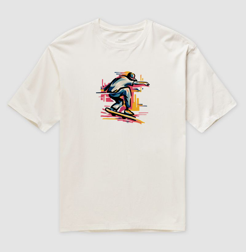 Camiseta Oversized Skate Brush — Street 90s | Posto80