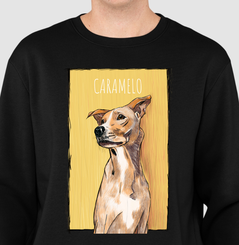 Suéter Moletom O cachorro Caramelo