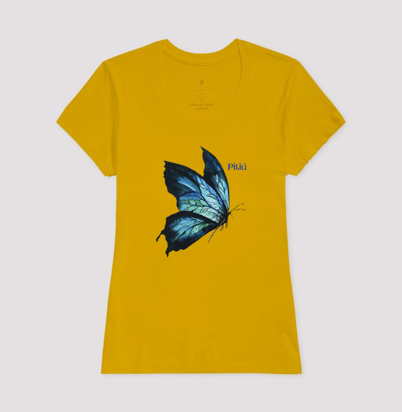 A liberdade nas asas de uma borboleta.