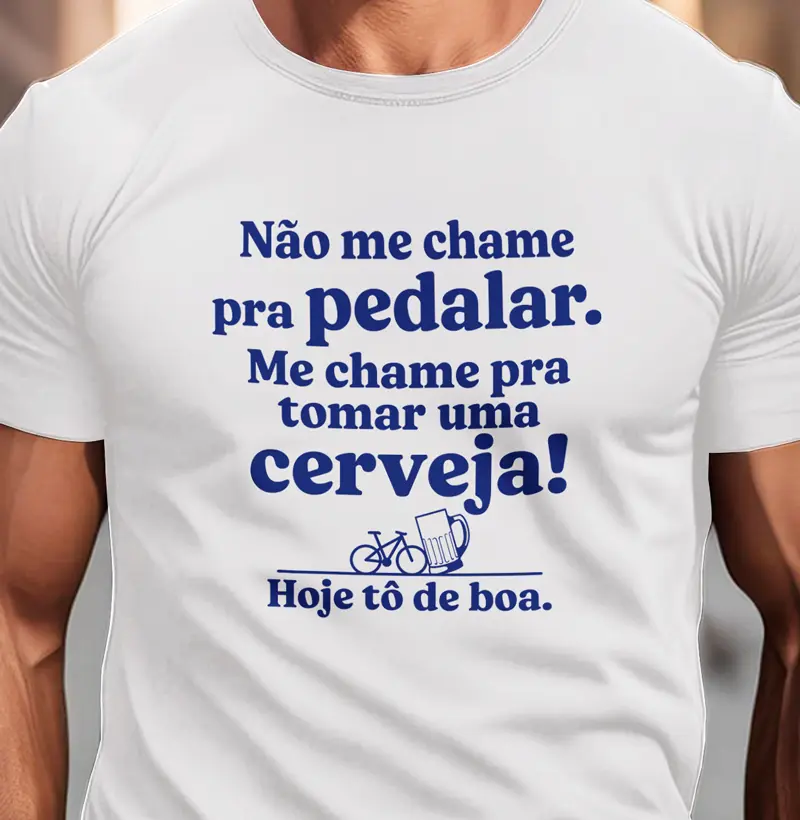 Não me chame pra pedalar, me chame pra tomar uma cerveja