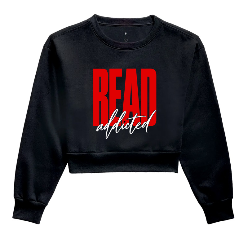Read Addict - Cropped Moletom