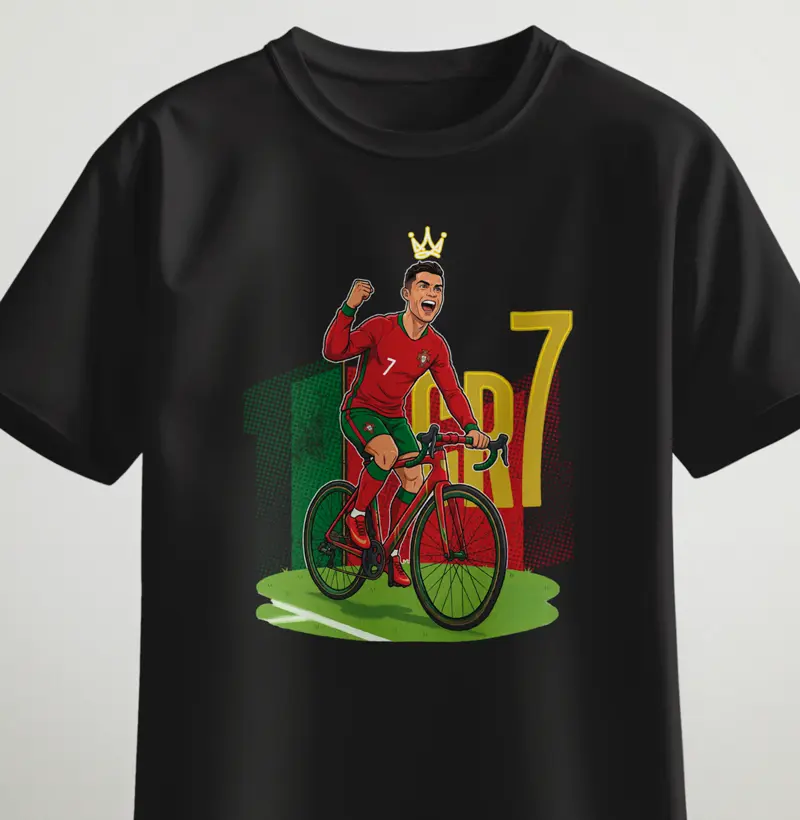 CR7 pedalando