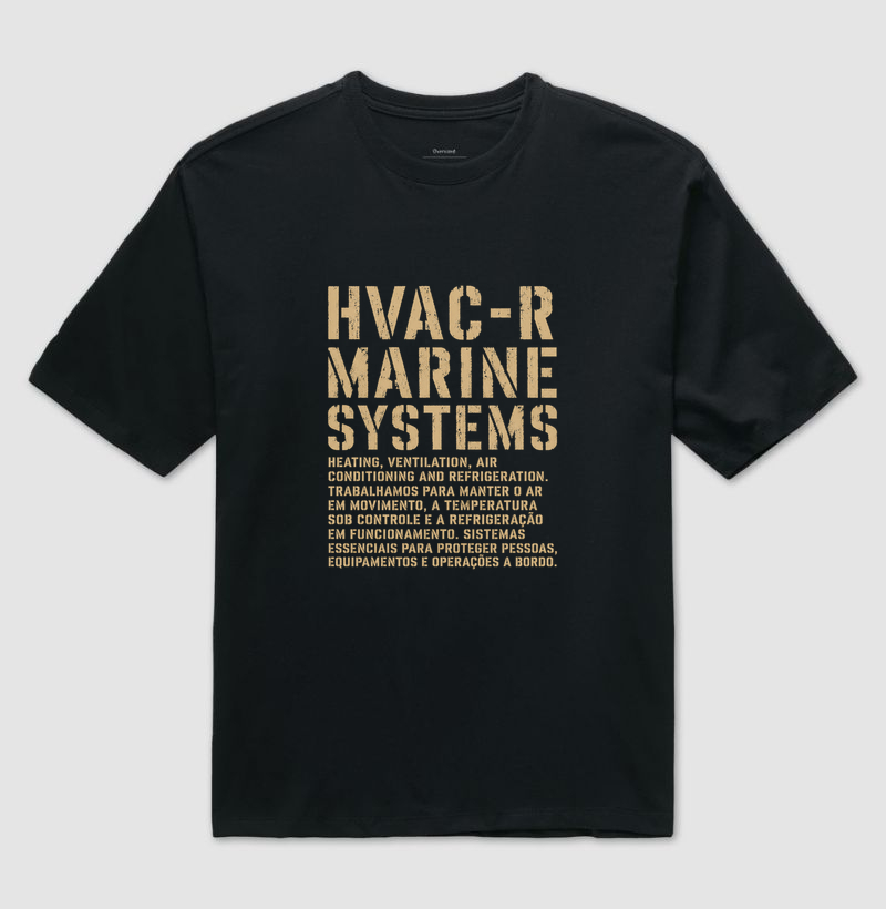 Refrigeração - HVAC-R Marine Systems - Camiseta Oversized