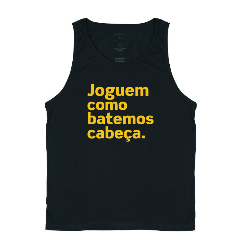 Joguem como batemos cabeça.