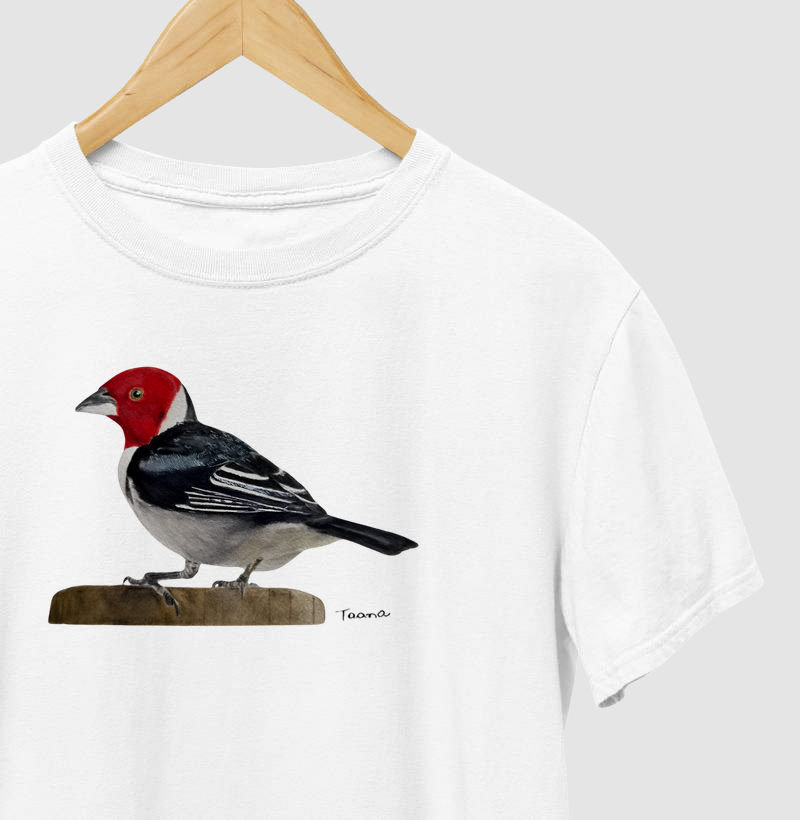 Camiseta Cardeal-do-Nordeste – Aves do Brasil