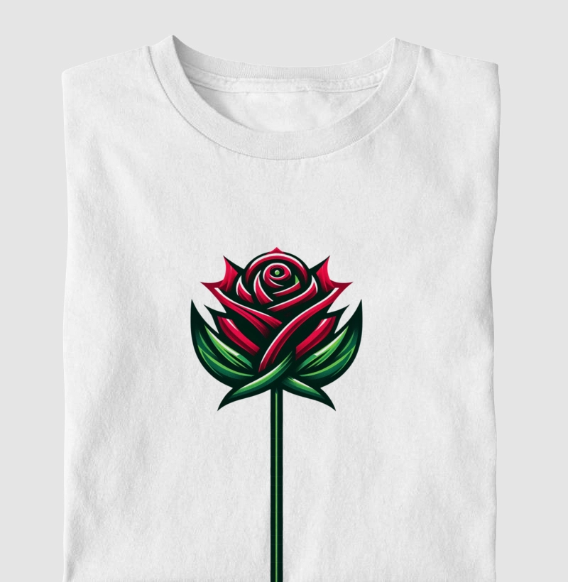 Camiseta Infantil Básica de Algodão " Rosa"