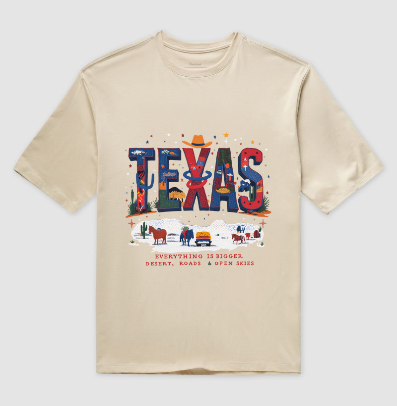 Texas Camiseta Oversized Agromoda