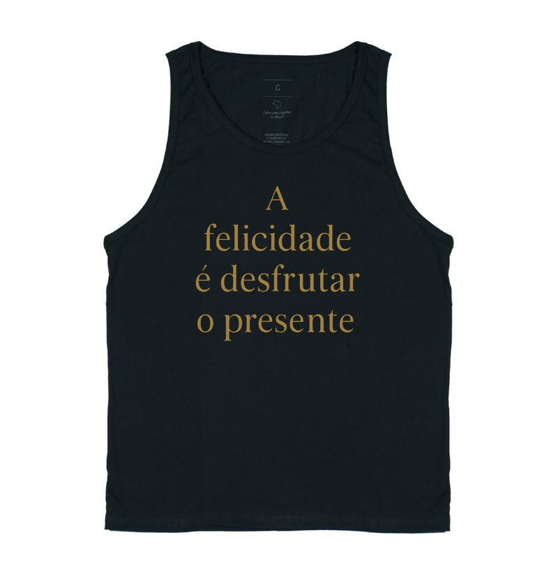 Camiseta "Felicidade Estoica" – O Poder de Viver o Agora