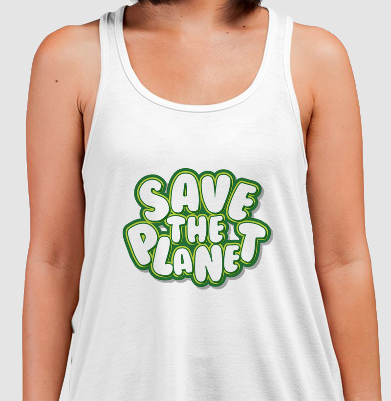 Regata Animalis 100% Algodão Save The Planet