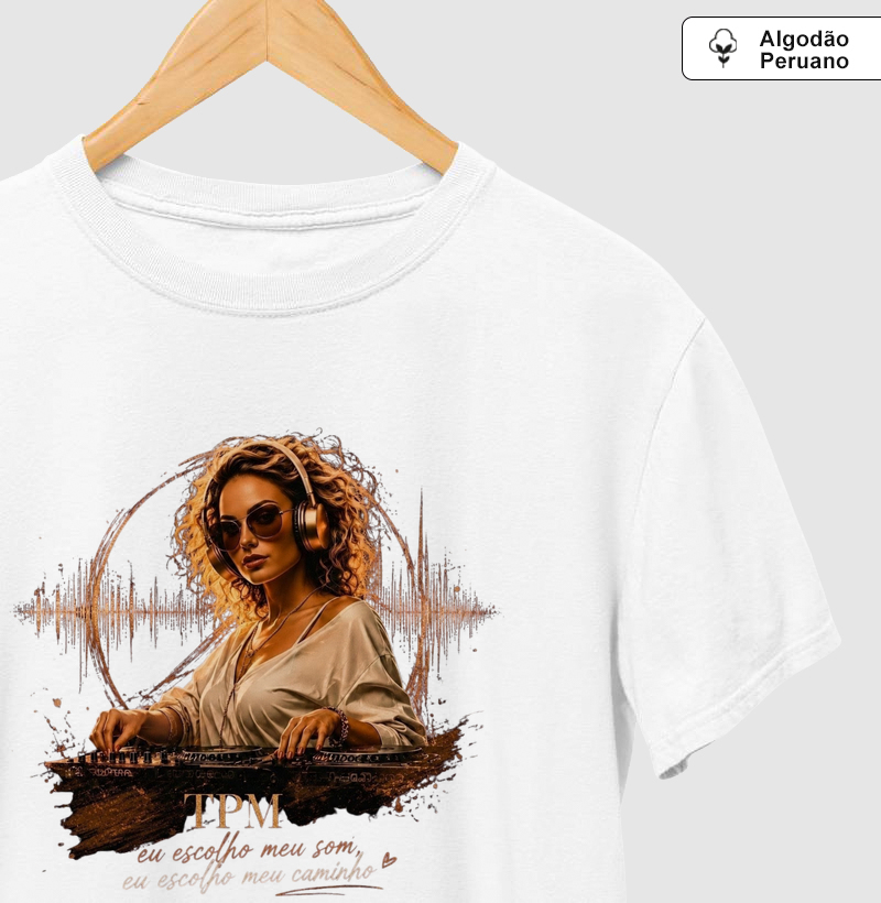 Coleção TPM 2 - Gi Alckmin - Linha Premium - Camiseta Algodão Peruano