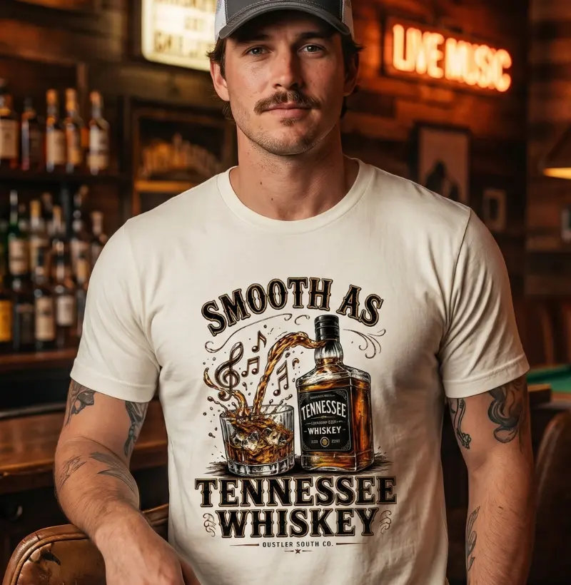 Camiseta Country Smooth Tennessee Whiskey