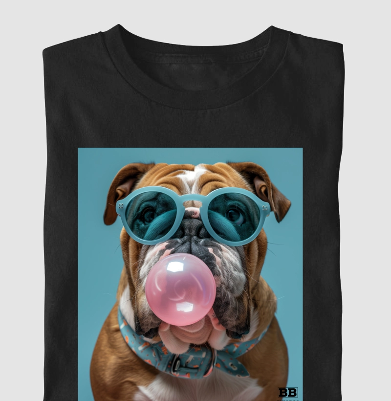 Camiseta Bulldog Ingles "Chiclete 2"