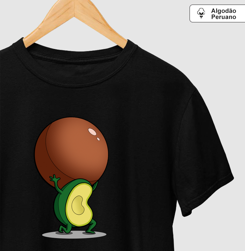 Camiseta Algodão Peruano Abacatlas - Camiseta Algodão Peruano
