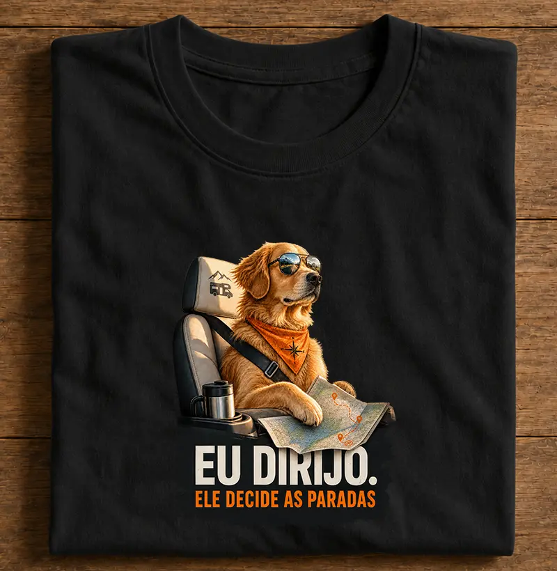 Eu Dirijo. Ele Decide as Paradas — Golden Retriever