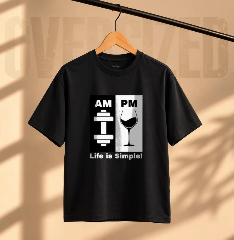 Camiseta Life is Simple - Camiseta Oversized