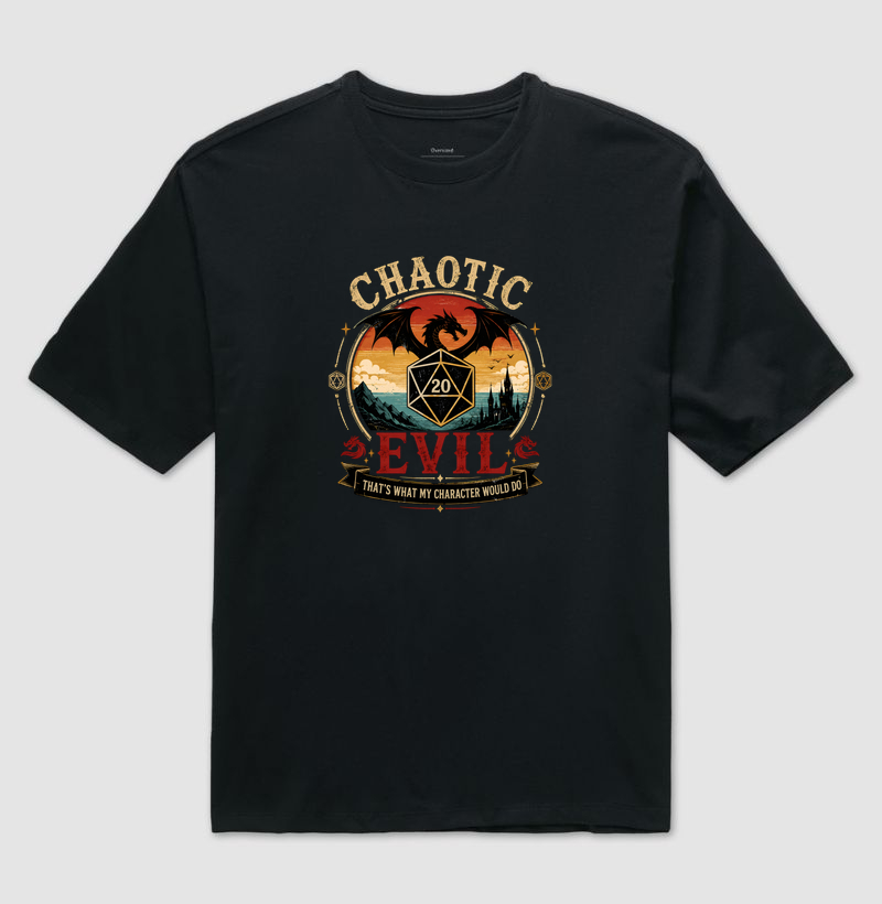 Chaotic Evil - Camiseta Oversized