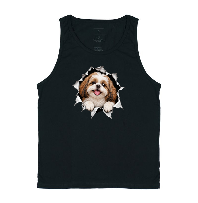 Cachorro Saindo da Camisa - Regata
