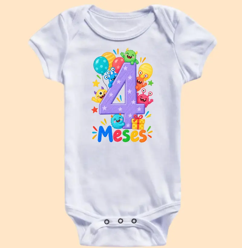 4 Meses — Turminha Monstrinho - Body Infantil