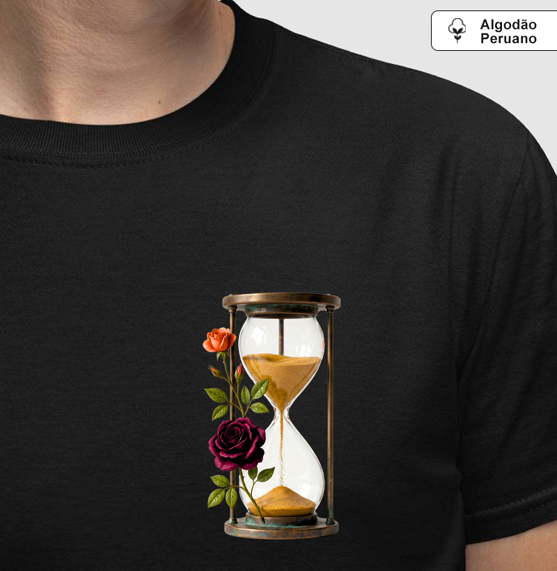 Tempus Fugit — O Florescer do Tempo - Camiseta Algodão Peruano