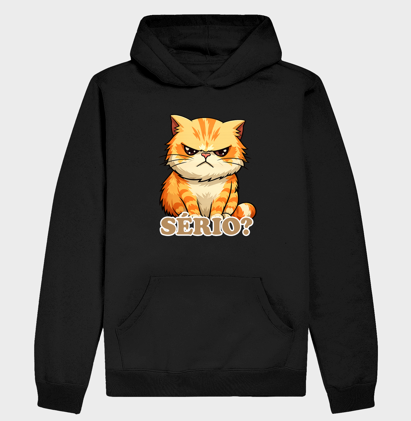 Camiseta Gato Rabugento "SÉRIO?"