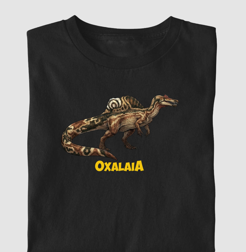 Camiseta Dinossauro Oxalaia Algodão Premium Dinoloco