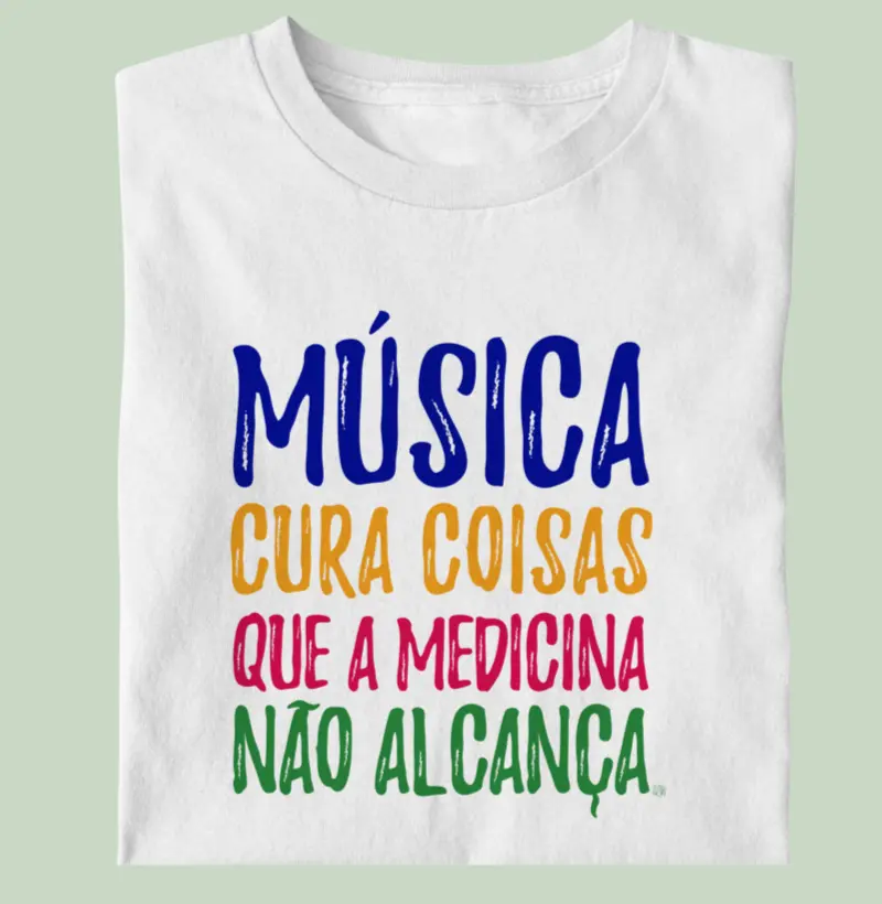 Camiseta Música Cura | Lançamento