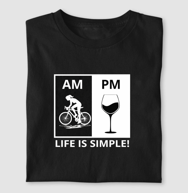 Life is simple! ( bicicleta/mulher )