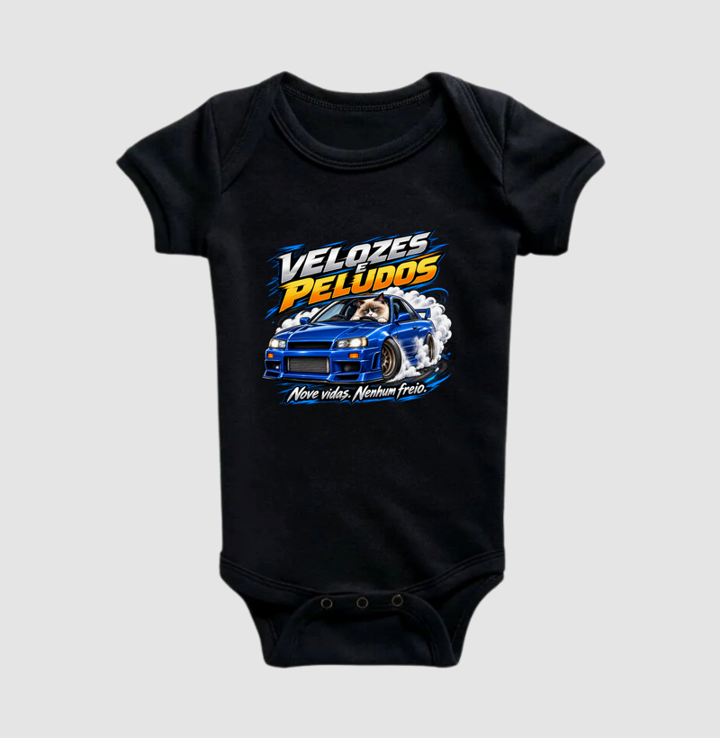 Velozes e Peludos - Body Infantil