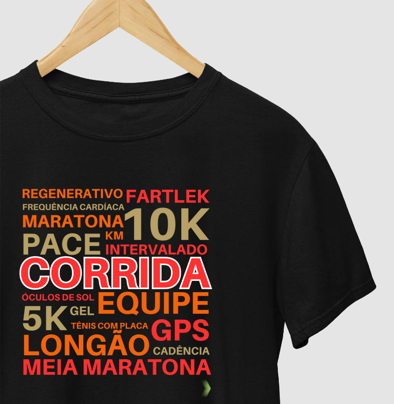 Nuvem de palavras da corrida