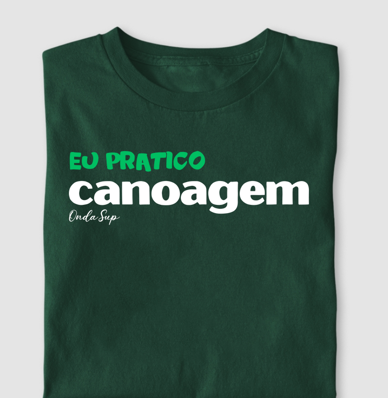 Eu pratico canoagem
