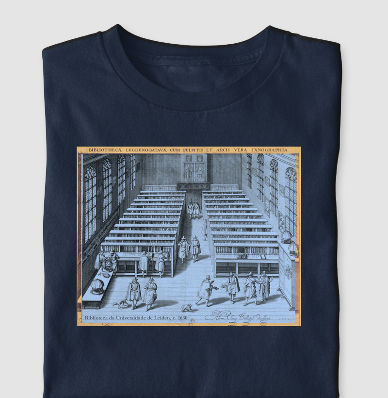 Camiseta Biblioteca da Universidade de Leiden, 1610