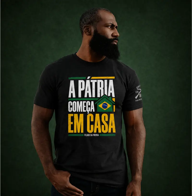 Camiseta Patria Comeca em Casa | Familia