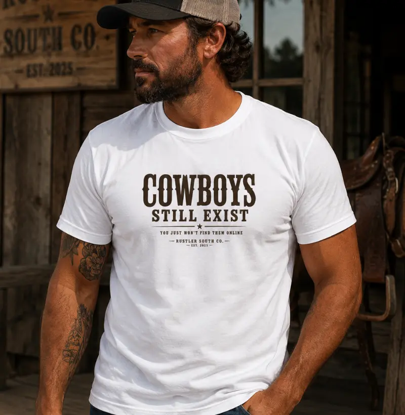 Camiseta Cowboys Still Exist | Rustler South Co.