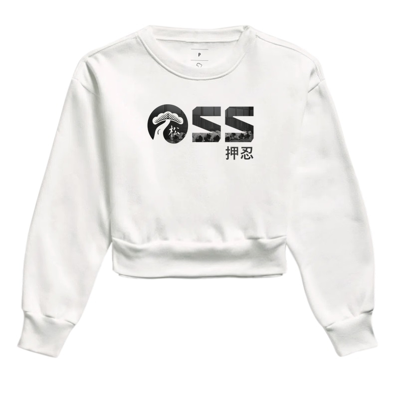 Oss Matsu Kanji - Moletom Cropped