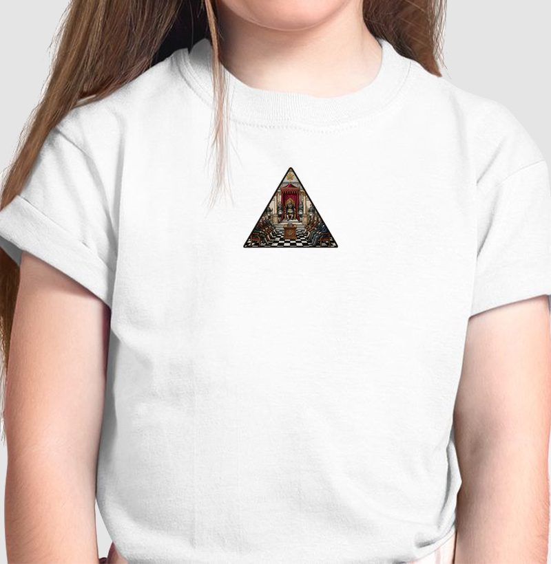 Camisa Maçônica Entre irmãos estilo bordada Infantil