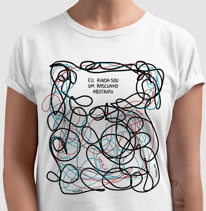 Eu ainda sou um rascunho abstrato