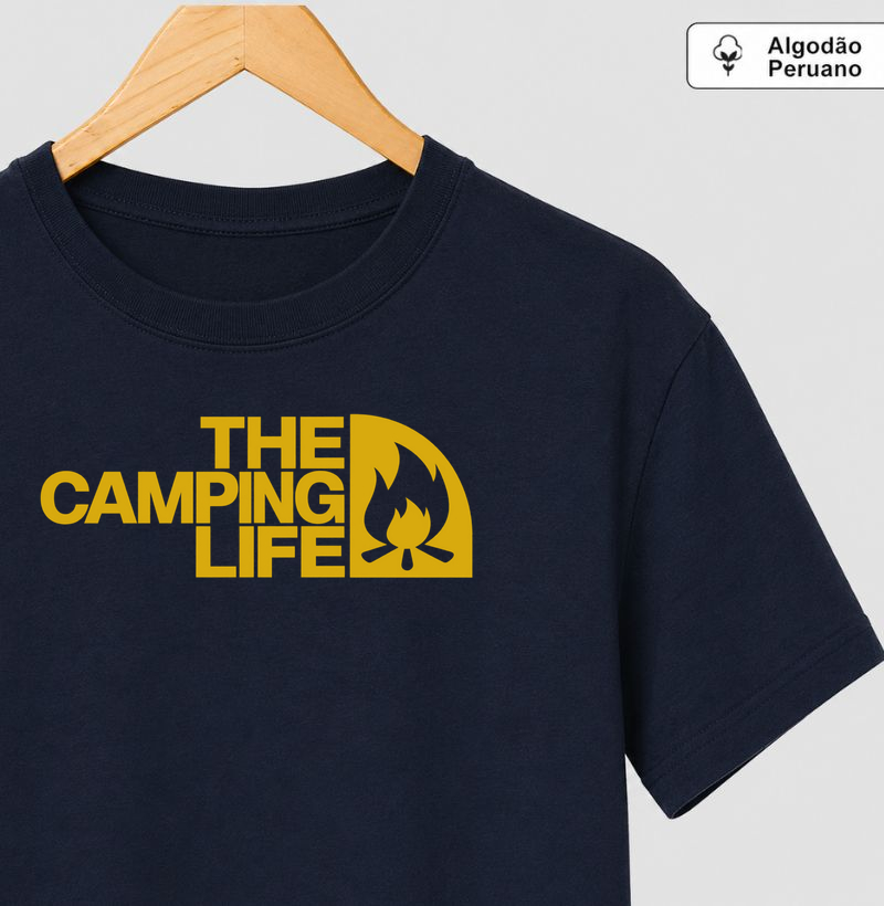 The Camping Life - Camiseta Algodão Peruano